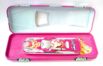 

Mukesh Art & Stationery Barbie Barbie Art Metal Pencil Box(Set of 1, Pink)