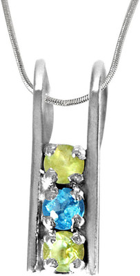 Surat Diamond Sterling Silver Peridot, Topaz Sterling Silver Pendant Flipkart