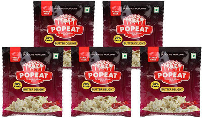 

PopEat Butter Delight(Pack of 5 X 90 Grms)-41 Butter Delight Popcorn(450 g, Pack of 5)