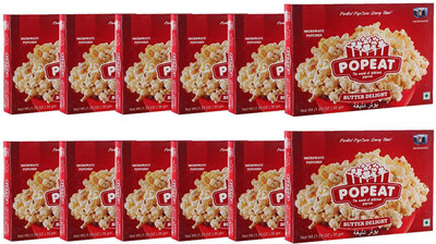 

PopEat Butter Delight(Pack of 12 X 35 Grms)-61 Butter Delight Popcorn(420 g, Pack of 12)