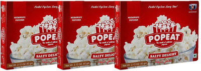

PopEat Salty Delight(Pack of 3 X 60 Grms)-29 Salty Delight Popcorn(180 g, Pack of 3)