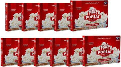 

PopEat Salty Delight(Pack of 11 X 60 Grms)-63 Salty Delight Popcorn(660 g, Pack of 11)