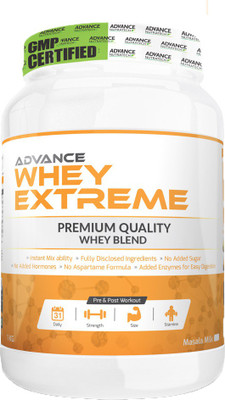 

Advance Nutratech Extreme Whey Protein(1000 g, Masala Milk)