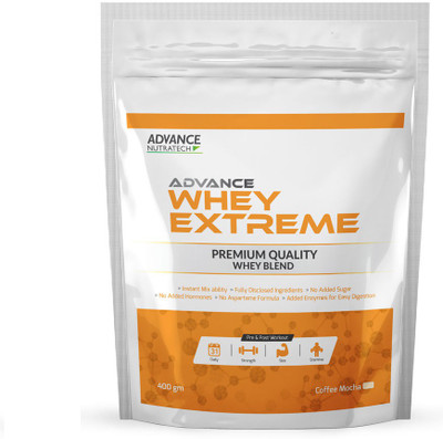 

Advance Nutratech Extreme Whey Protein(400 g, Coffee Mocha)