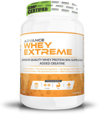 

Advance Nutratech Extreme Whey Protein(909 g, Rich Strawberry Cream)