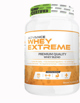 

Advance Nutratech Extreme Whey Protein(1000 g, Banana&Strawberry)