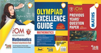 Olympiad Books Mathematics IOM Comprihenshive Book + Guide Book + Previous Year Question Papers Book Class 3 (3Books Set)(Paperback, Silve Zone)