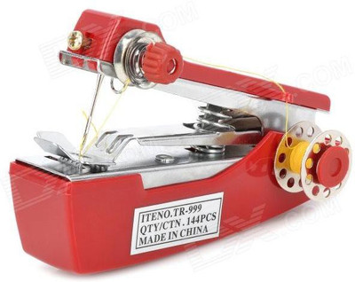 akhi Portable Mini Stapler Style Hand Sewing Machine Stapler Sewing Machine( Built-in Stitches 2)