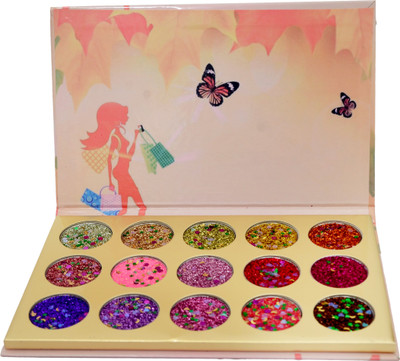 

Glitters glitter 15 colour pallete(Multicolor)