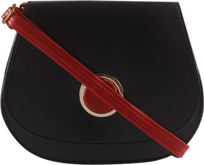 

Kojar Women Casual Black Leatherette Sling Bag