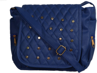 

Lizzu collection Women Evening/Party Blue PU Sling Bag