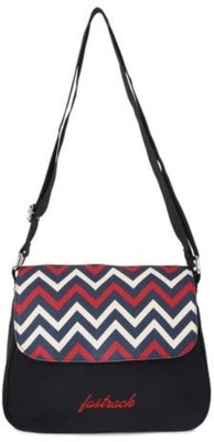 Fastrack Women Casual Black Polyester Sling Bag