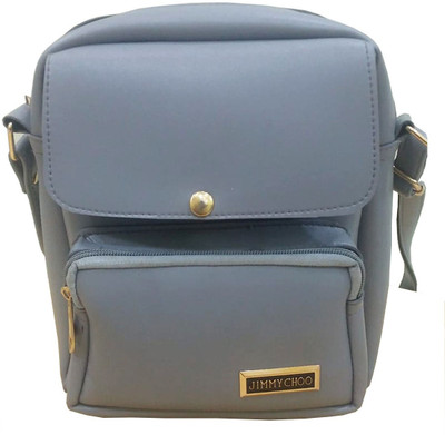 

Jimmy Choo Girls Casual Grey PU Sling Bag
