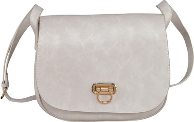 

peaubella Women Casual Beige Synthetic Leather Sling Bag