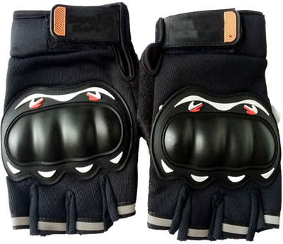 

ShivExim Half Cut Gloves For Cycling Gloves (, Black