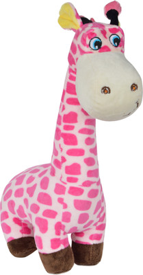 Unicorn Soft Stuffed Toy African Giraffe for Kids - 18 cm(Pink)