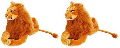 

Unicorn Soft Toys African Lion ( pack of 2 ) - 20 cm(Brown)