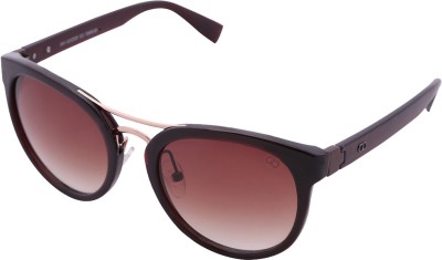 Gio Collection Oval Sunglasses(For Women, Brown)