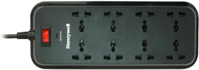

Honeywell Master Switch 8 Socket Surge Protector(Black)