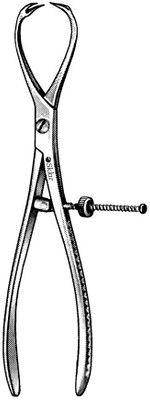 

Agarwals Patella Bone Holding Forcep 3 prongs pack of 1 pc Utility Forceps