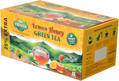 

Shri Vrinda Caring for Life 50g Lemon, Honey Green Tea Bags(0.05 g, Box)