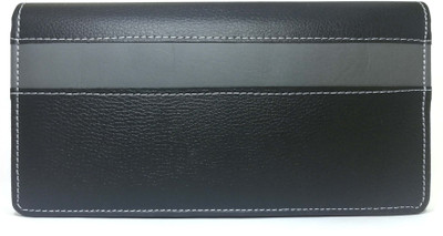 

rich & bliss Black Leather Cheque Book Holder Document Folder(Black)