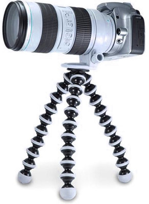

BJORK Best buy new arrival fully flexible Portable & Foldable AB12 Camera & Mobile Tripod with Mobile Clip Holder Bracket Fully Flexible Mount Cum Tripod Stand with Three-Dimensional Head & Quick Release Plate Tripod 10" - DSLR , Smartphone & Action Camer