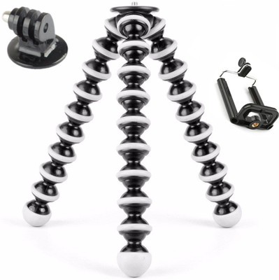 

BJORK Best buy new arrival fully flexible Portable & Foldable A17 Camera & Mobile Tripod with Mobile Clip Holder Bracket Fully Flexible Mount Cum Tripod Stand with Three-Dimensional Head & Quick Release Plate Tripod 10" - DSLR , Smartphone & Action Camera