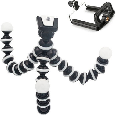 

BJORK Best buy new arrival fully flexible Portable & Foldable u16 Camera & Mobile Tripod with Mobile Clip Holder Bracket Fully Flexible Mount Cum Tripod Stand with Three-Dimensional Head & Quick Release Plate Tripod 10" - DSLR , Smartphone & Action Camera