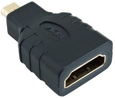 

TechGear Micro HDMI (Type D) Male to HDMI (Type A) Female Converter Adapter For HDTV USB Adapter(Black)