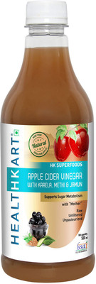 

Healthkart Apple Cider Vinegar for Sugar Management with Karela, Methi & Jamun, 0.5 L Vinegar(500 ml)