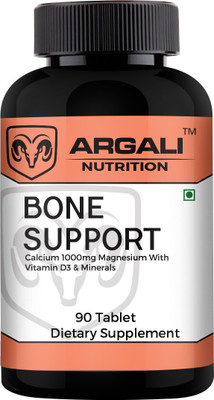 

Argali Nutrition Bone Support Calcium Magnesium Vitamin D3 & Minerals(90 No)