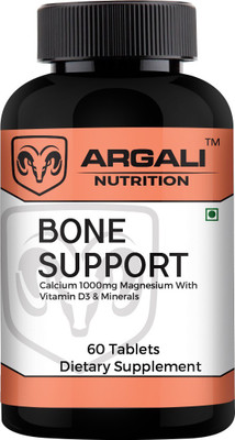 

Argali Nutrition Bone Support Calcium Magnesium Vitamin D3 & Minerals(60 No)