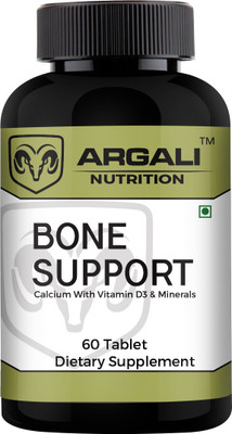 

Argali Nutrition Bone Support Calcium with Vitamin D3 Tablet(60 No)