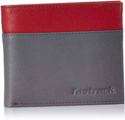 

Fastrack Men Casual Red, Grey Artificial Leather Wallet(8 Card Slots), Grey;red