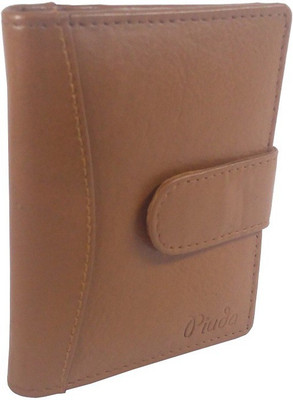 

piuda Men Casual Brown Genuine Leather Card Holder(20 Card Slots), Beige;brown