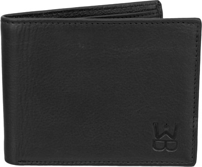 

welbawt Men Formal Black Genuine Leather Wallet(5 Card Slots)