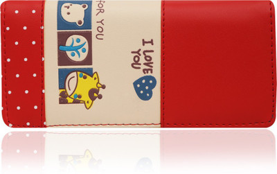 

Quickk Women Casual Red Artificial Leather Wallet(5 Card Slots)