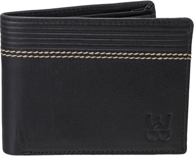 

welbawt Men Black Genuine Leather Wallet(5 Card Slots), Brown