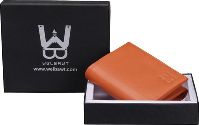 

WELBAWT Men Tan Genuine Leather Wallet(4 Card Slots)
