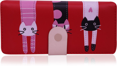 

Quickk Women Red Artificial Leather Wallet(5 Card Slots)