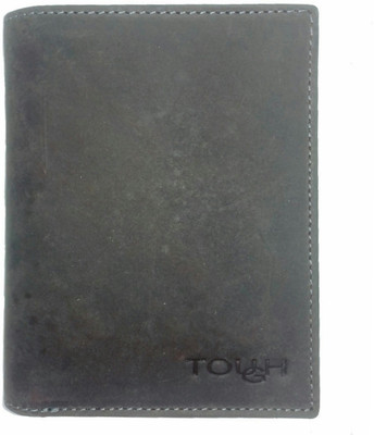 

TOUGH Men Brown Genuine Leather Wallet(9 Card Slots), Light brown