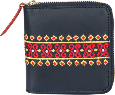 

Chumbak Women Blue Canvas Wallet(6 Card Slots)