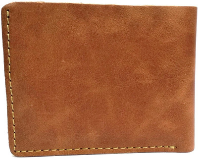 

hks Men Casual Brown Genuine Leather Wallet(6 Card Slots), Tan brown