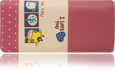 

Quickk Women Casual Beige, Pink Artificial Leather Wallet(5 Card Slots), Light pink
