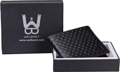 

WELBAWT Men Casual, Formal Black Genuine Leather Wallet(3 Card Slots)