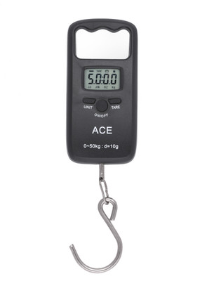 

Ace Digital Electronic LCD Hanging Luggage Weighing Scale(Black with Hook)