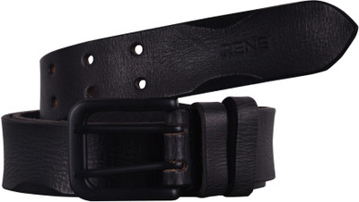 

Rene Men Casual Black Genuine Leather Belt