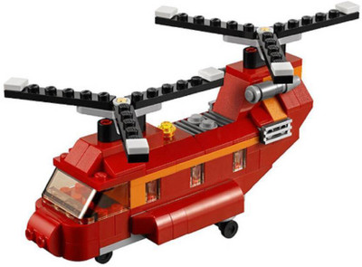 

Sanyal 145 Pcs 3 in 1 Architect Red Rotors Helicopter Block Construction Set Toy (Multicolored)(Multicolor)