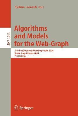 Algorithms and Models for the Web-Graph(English, Paperback, unknown)